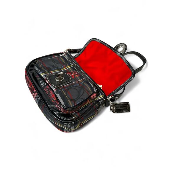 Coach Vintage Y2K Tartan Plaid Poppy Signature Small Penny Flap Shoulder Bag - Picture 8 of 9